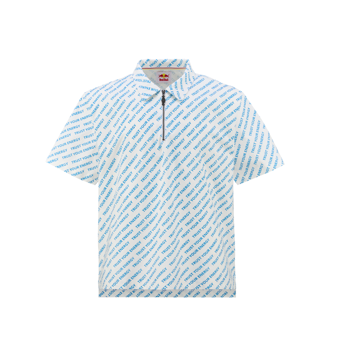 เรดบูล เสื้อโปโลพิมพ์ลาย สีขาว