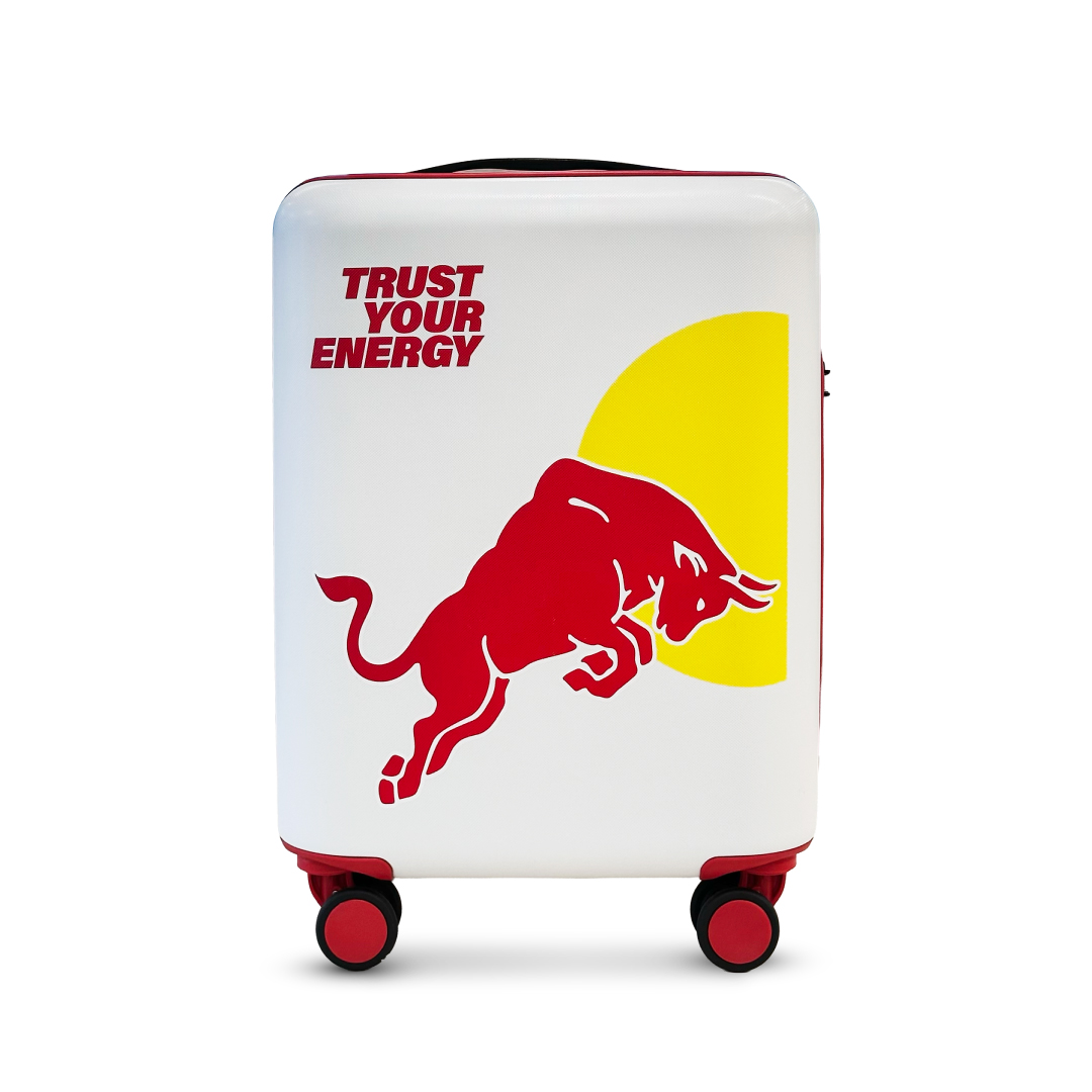 Red Bull Luggage 20" White