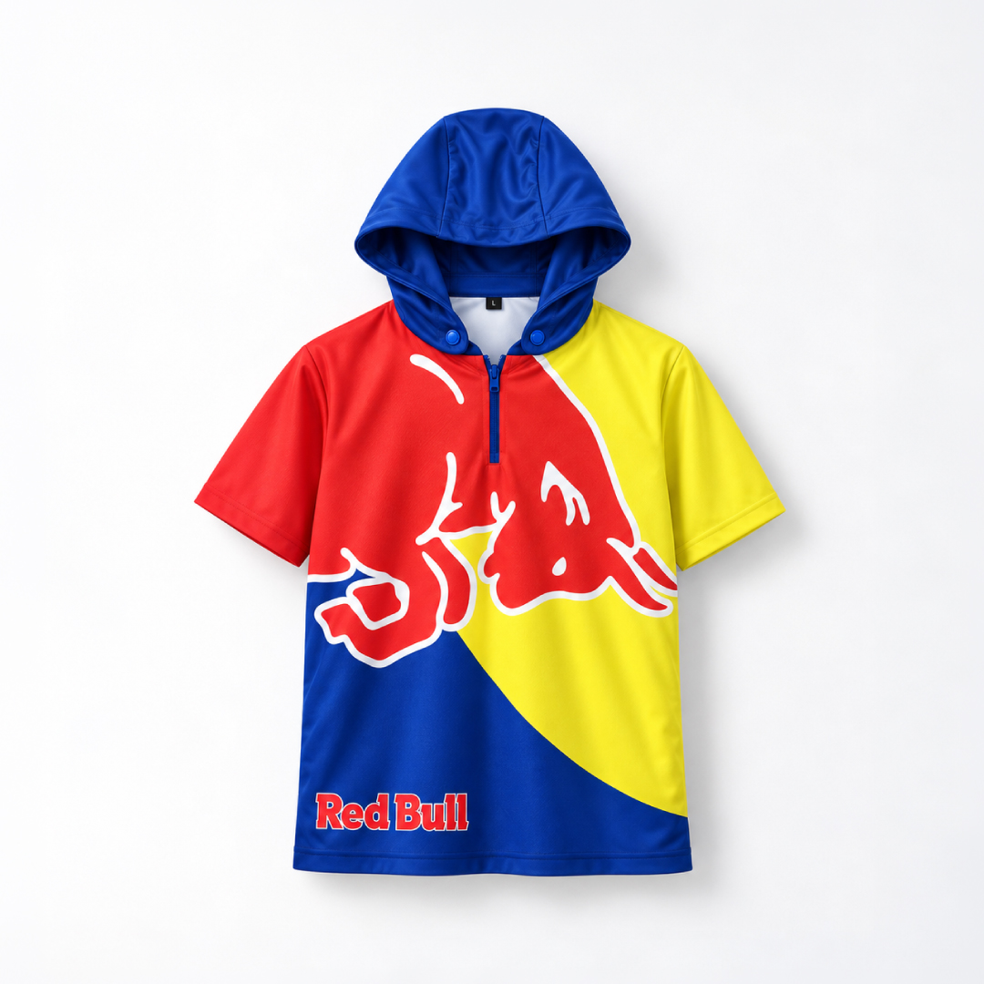 เรดบูล  เสื้อฮู้ดดี้ Free Fire สีฟ้า ฟรีไซส์